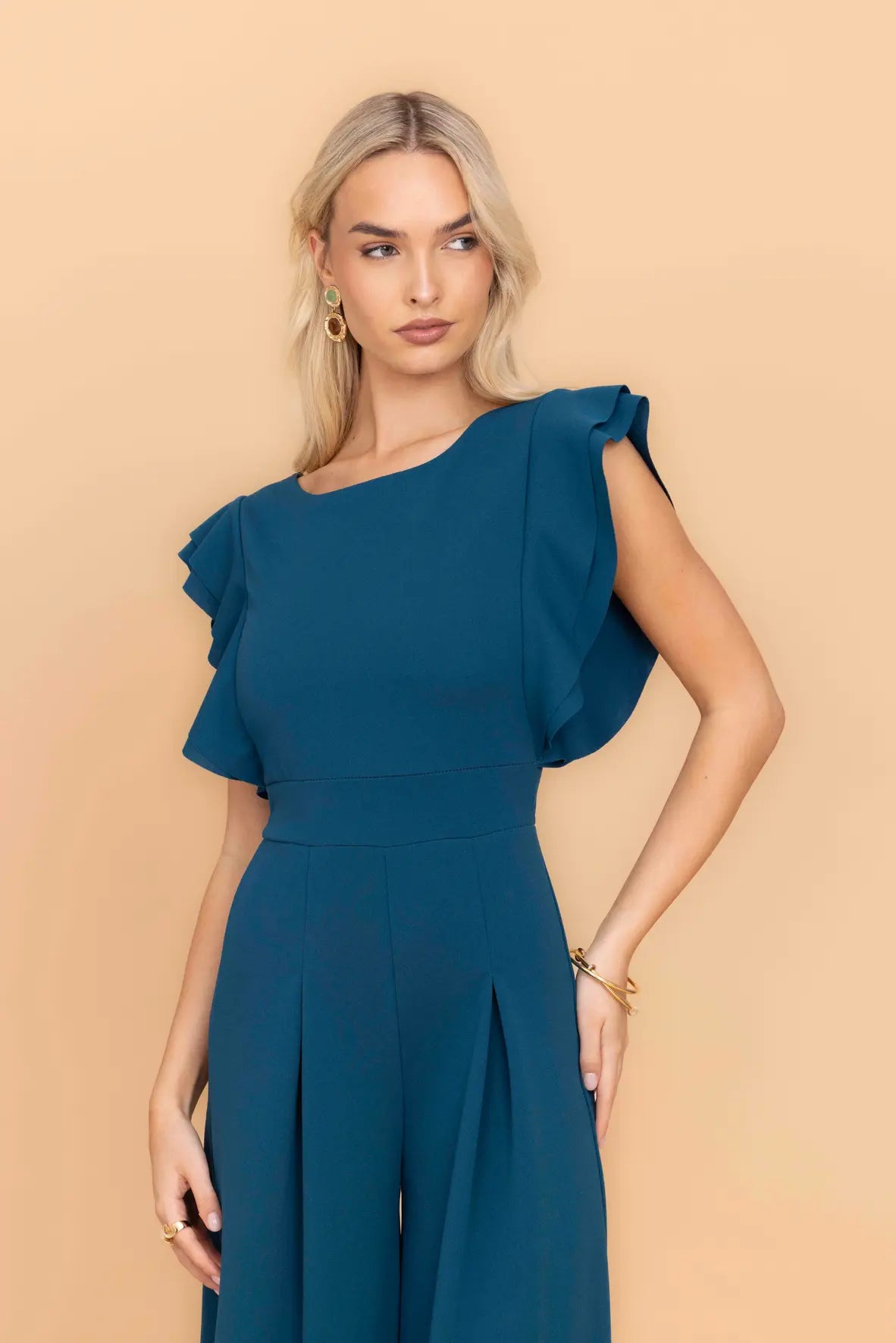 FRANCESCA Dark Teal Jumpsuit