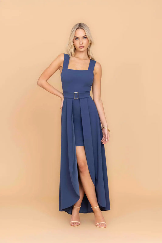 SIENNA Indigo Blue Midaxi Dress