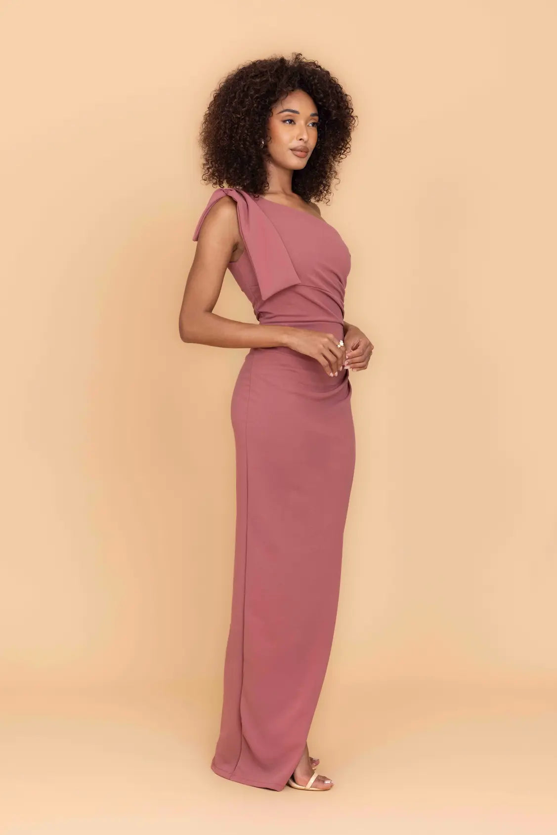 TALIA Dark Mauve Maxi Dress