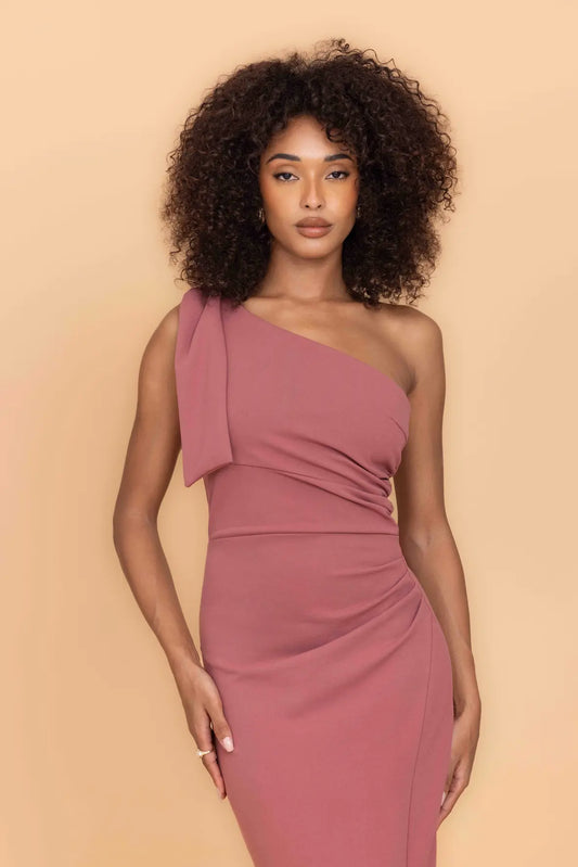 TALIA Dark Mauve Maxi Dress