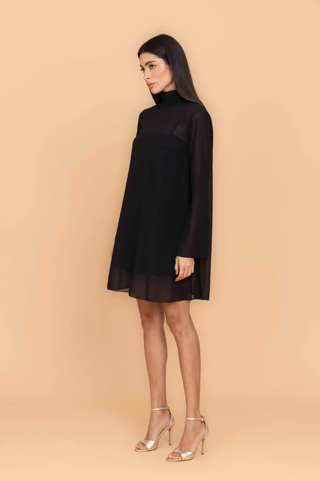 FELICITY Black Mini Dress