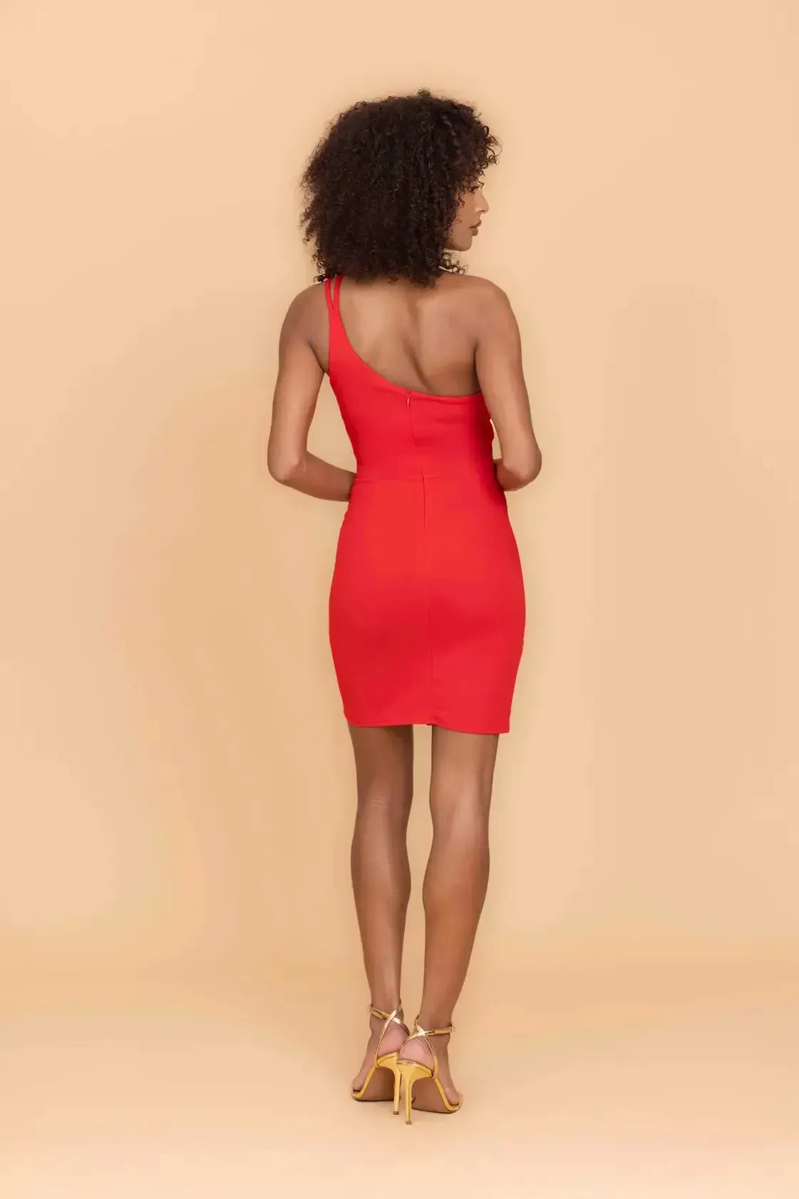 VALENCIA Red Cut Out Mini Dress
