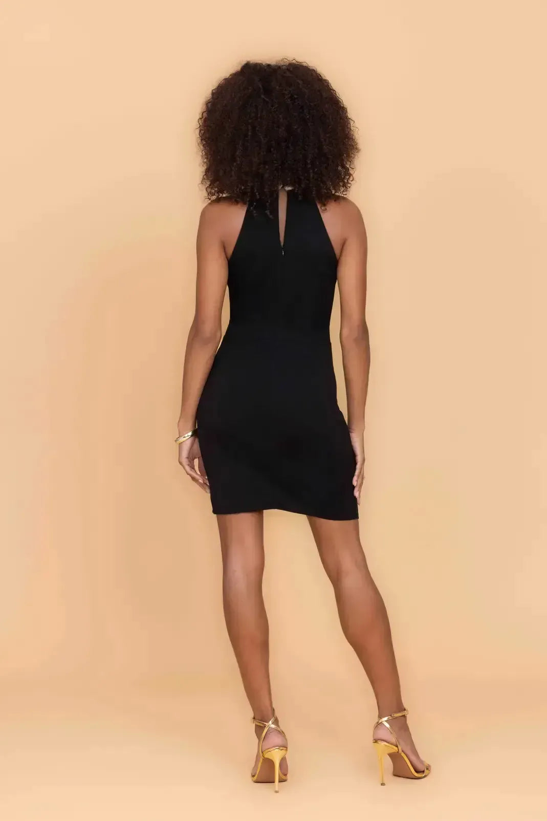 black and gold halter neck dress Shop Best Velvet Evening Dresses for Weddings