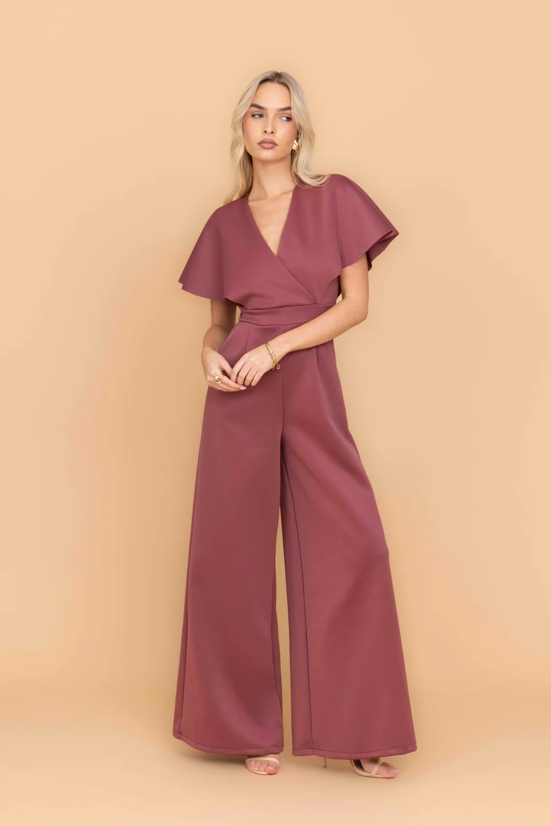 BETTY Dark Mauve Pink Jumpsuit