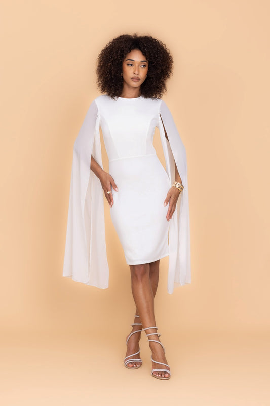 Holly White Midi Dress