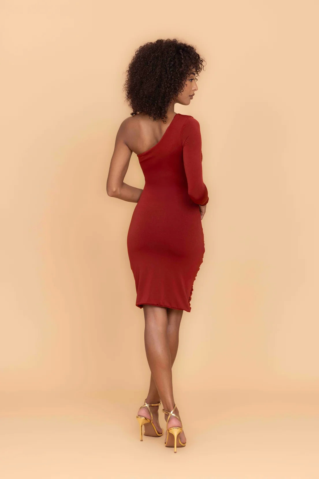 EVIE Burnt Orange Mini Dress