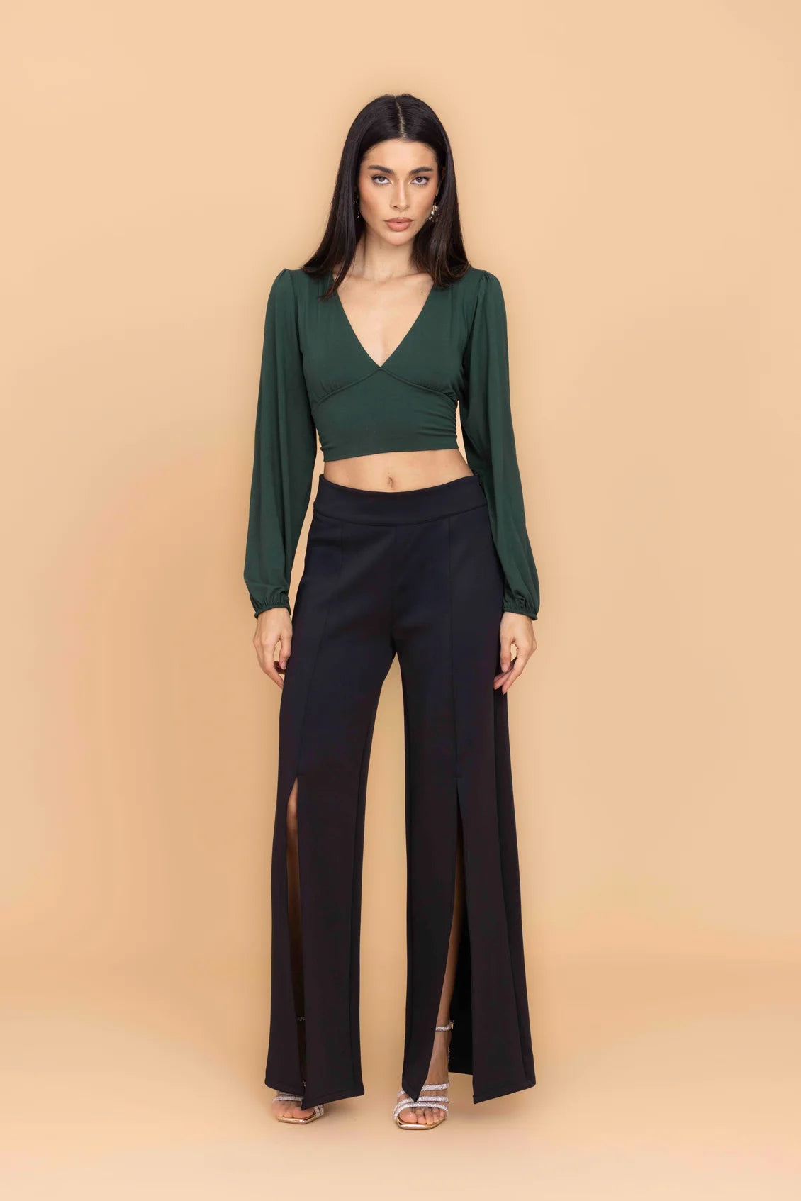 CRISSY Forest Green Top