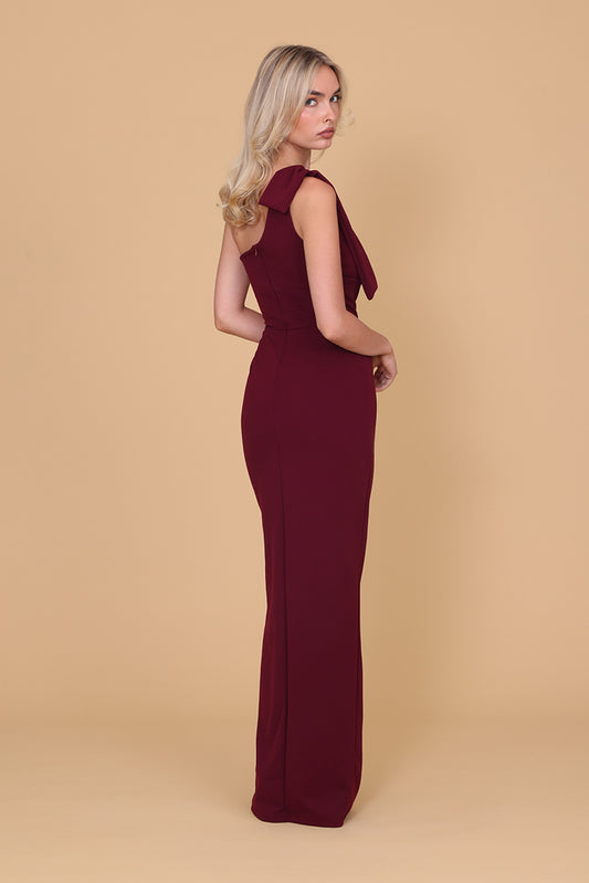 TALIA Burgundy Maxi Dress