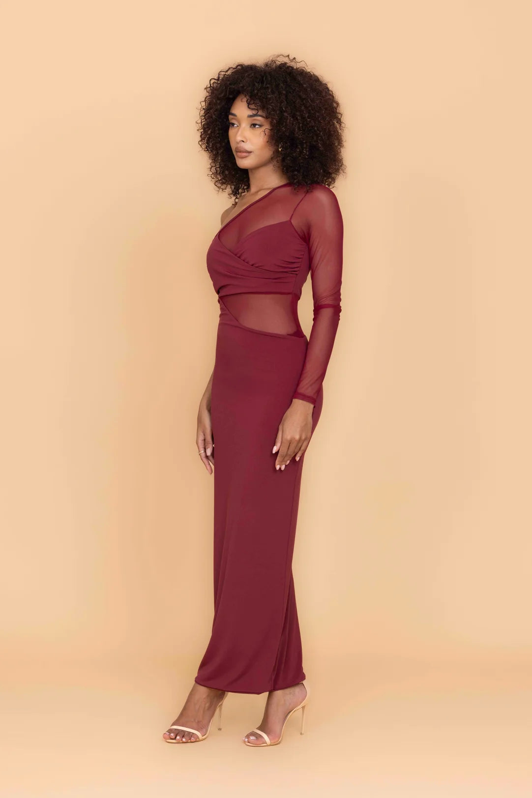 SOLADA Wine Maxi Dress
