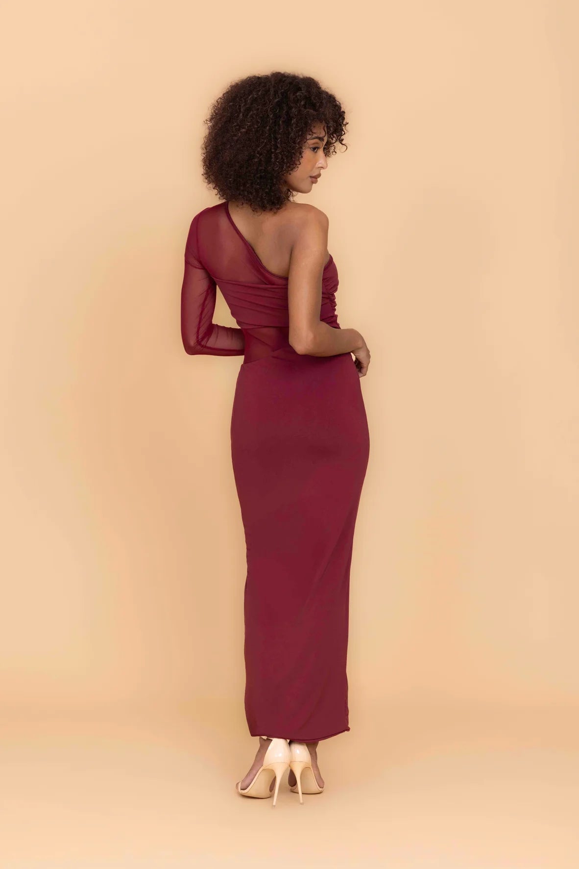 SOLADA Wine Maxi Dress