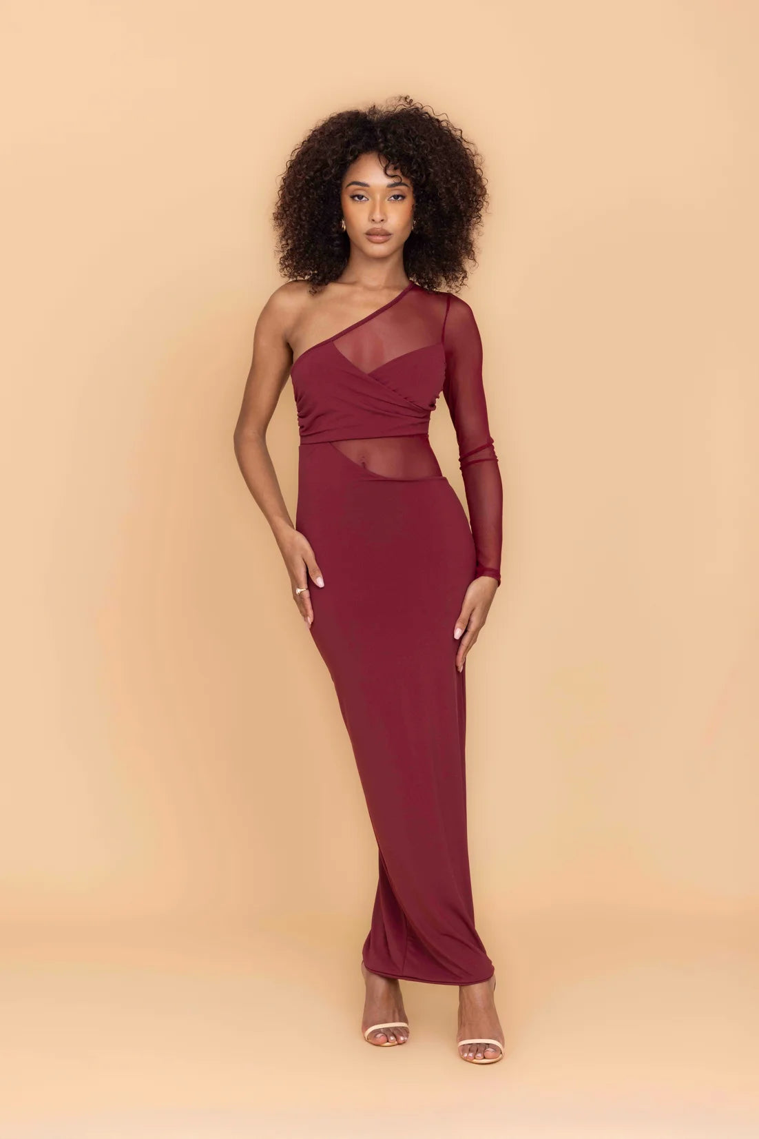 SOLADA Wine Maxi Dress