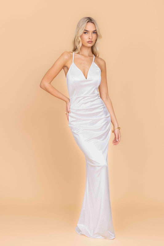 Ally White Maxi Dress