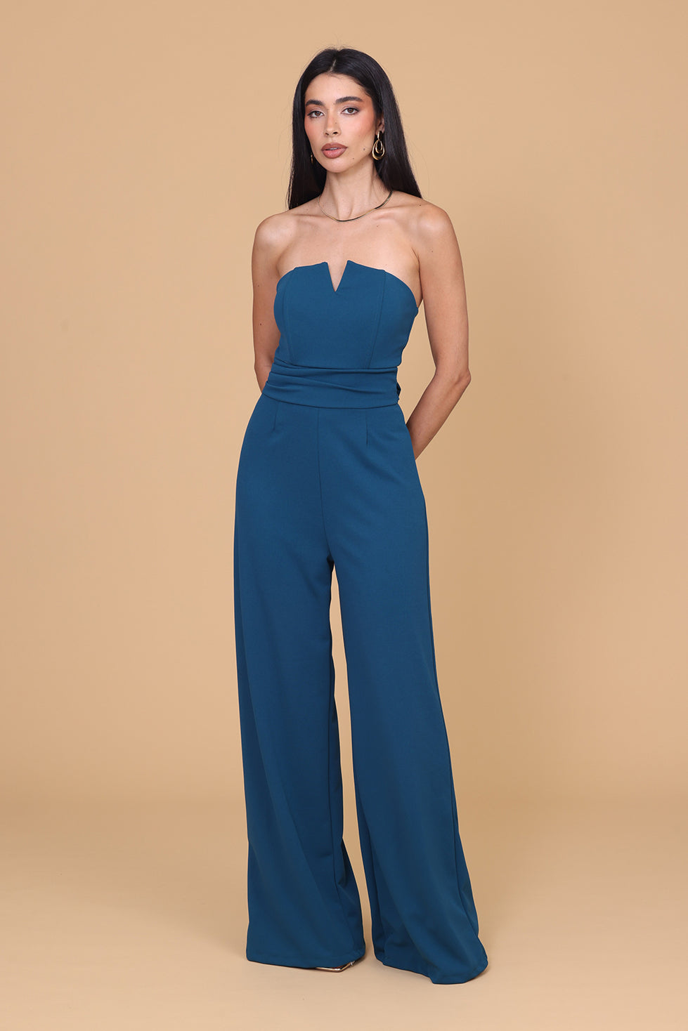 TASMINA Dark Teal Jumspuit