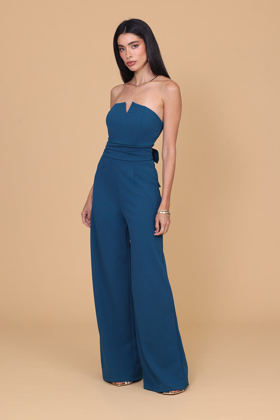 TASMINA Dark Teal Jumspuit