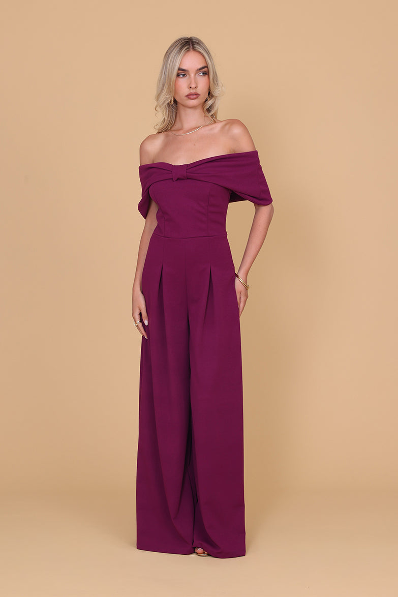 MONA Plum Jumpsuit