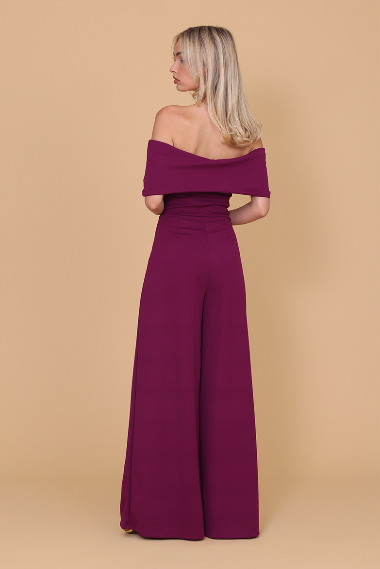 MONA Plum Jumpsuit