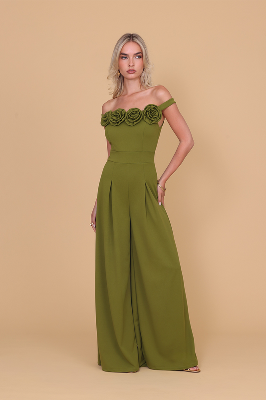 CELIA Deep Olive Overall