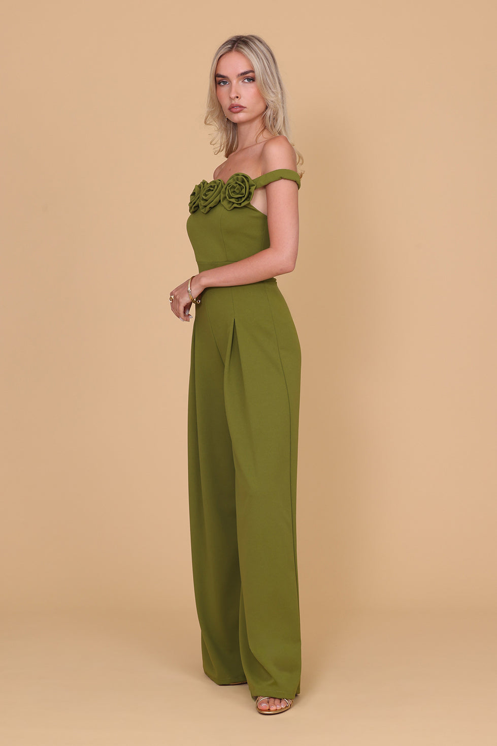 CELIA Deep Olive Jumpsuit