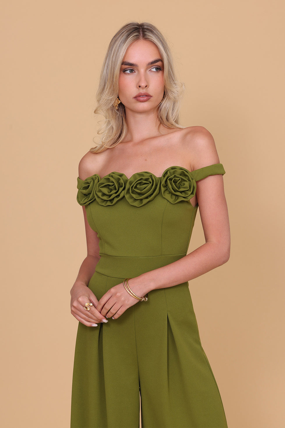 CELIA Deep Olive Jumpsuit