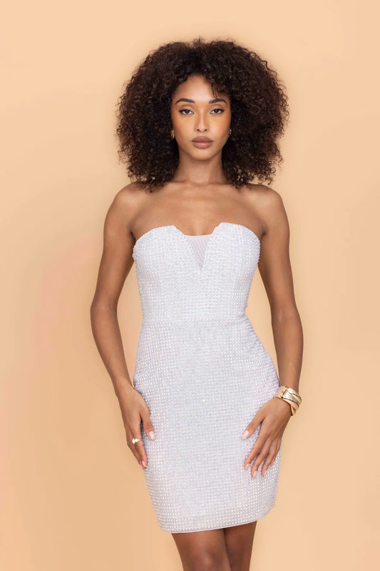 OZZY Silver Mini Dress