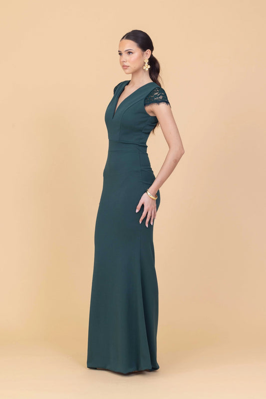 SAMMY Forest Green Maxi Dress Tall