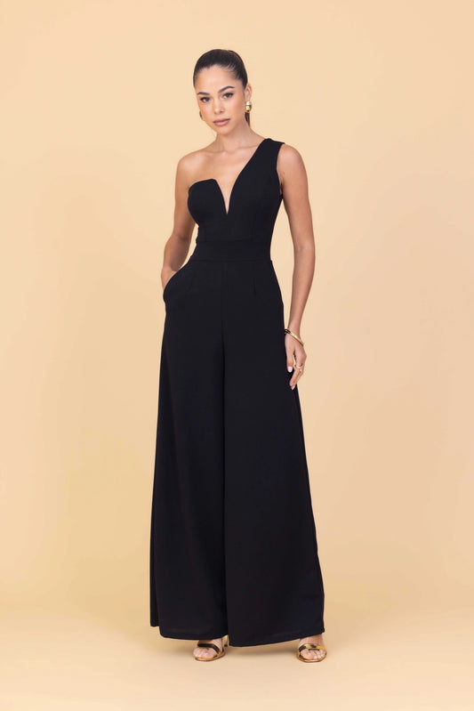 FLEUR Black Jumpsuit