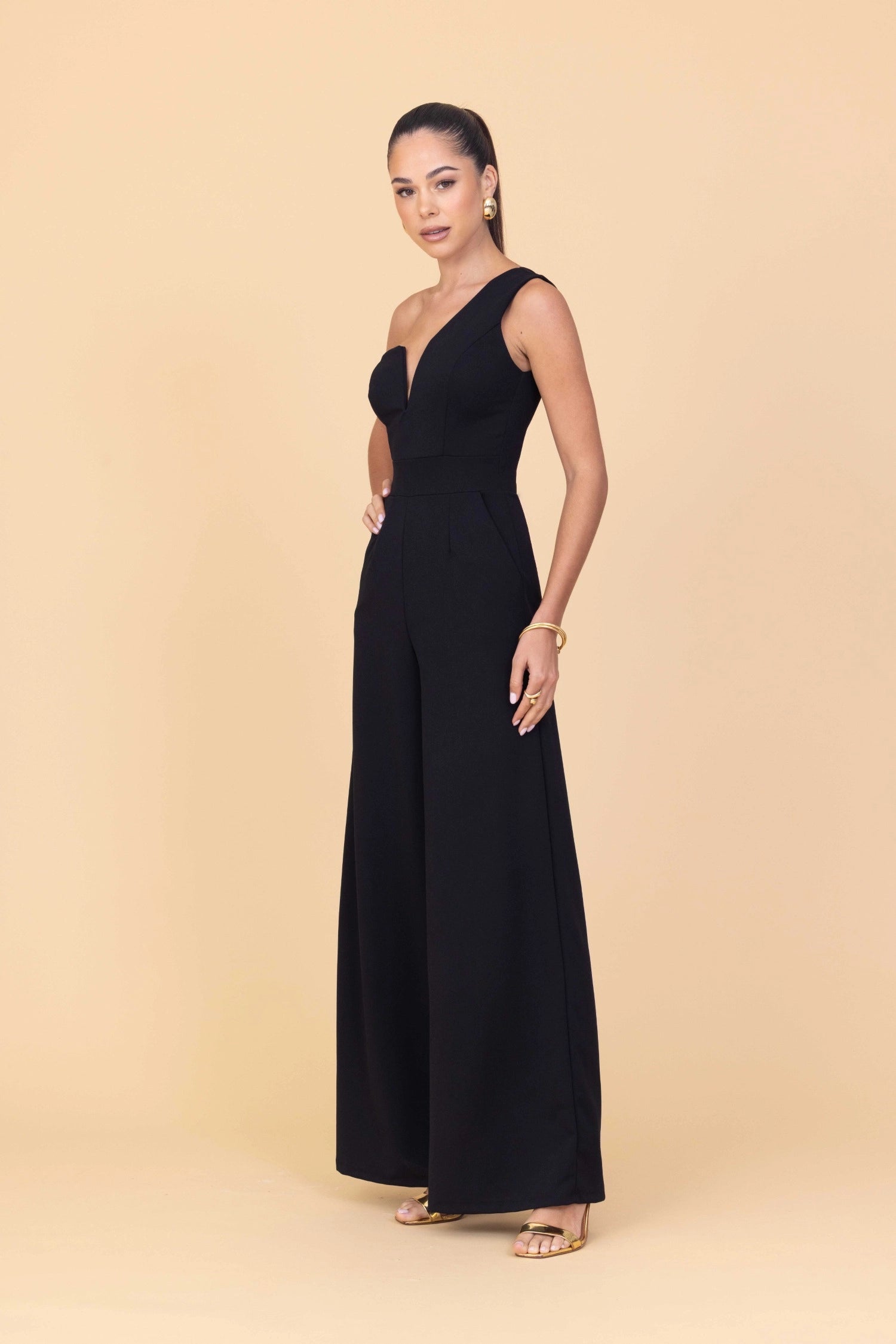 FLEUR Black Jumpsuit