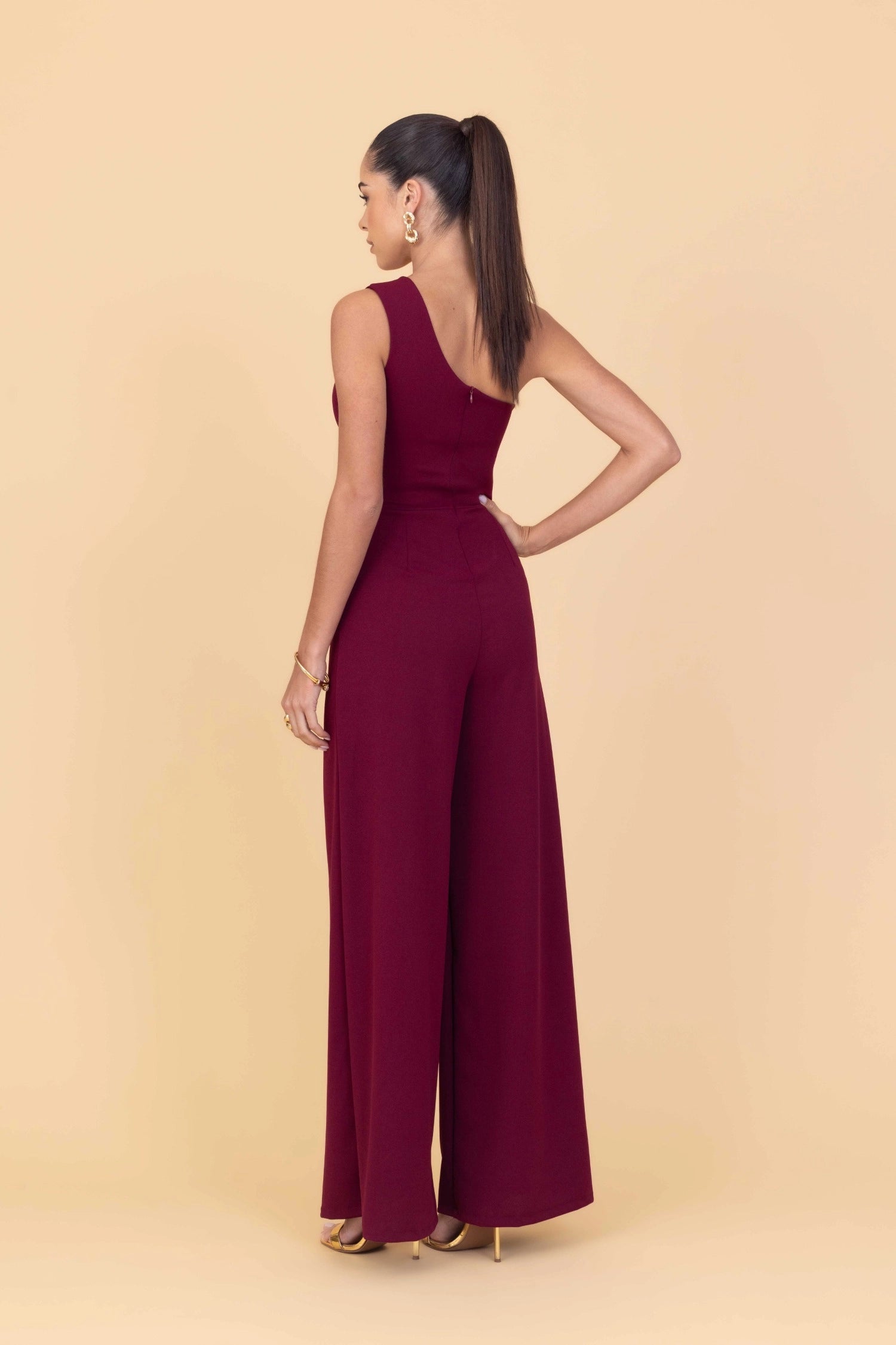 FLEUR Wine Jumpsuit