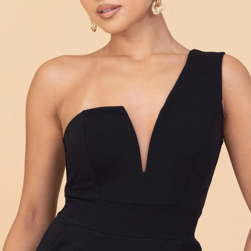 Black Jumpsuit neckline