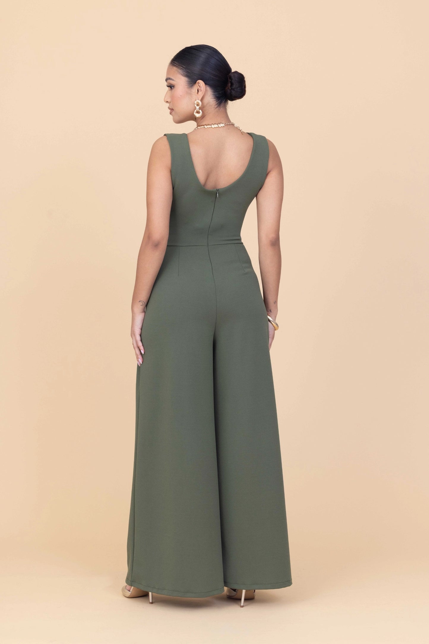 ASH Light Khaki Jumpsuit Petite