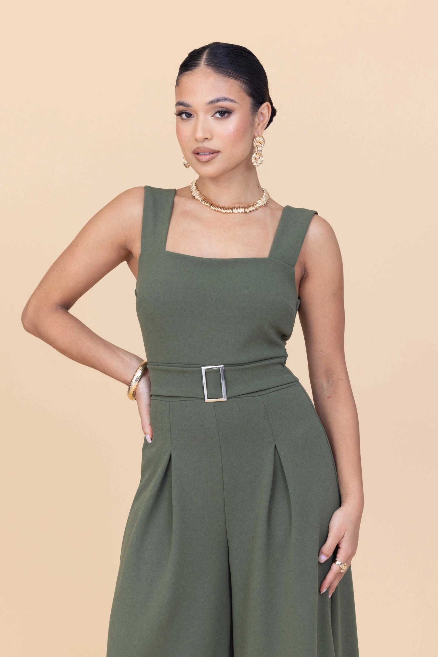 ASH Light Khaki Jumpsuit Petite