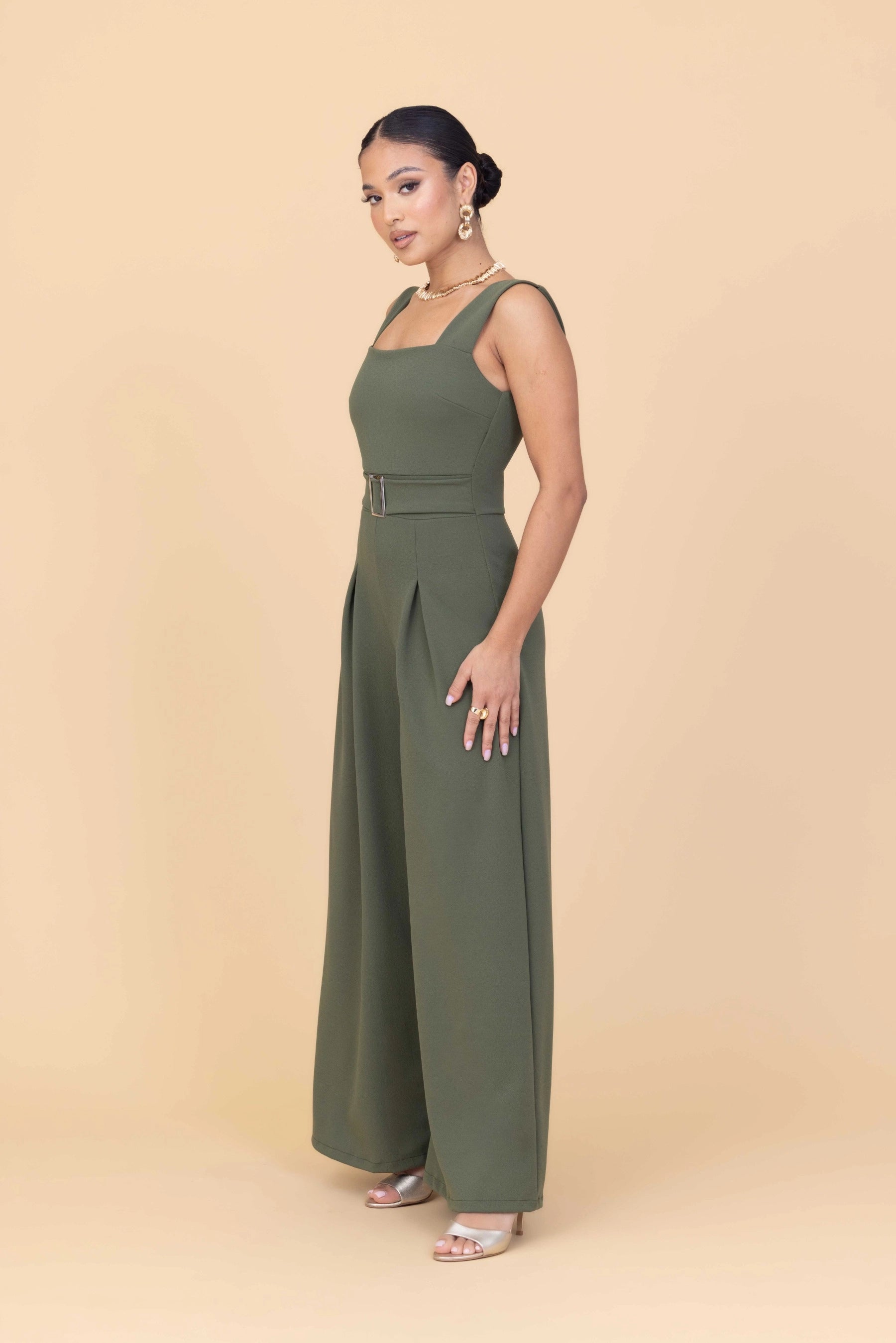 ASH Light Khaki Jumpsuit Petite