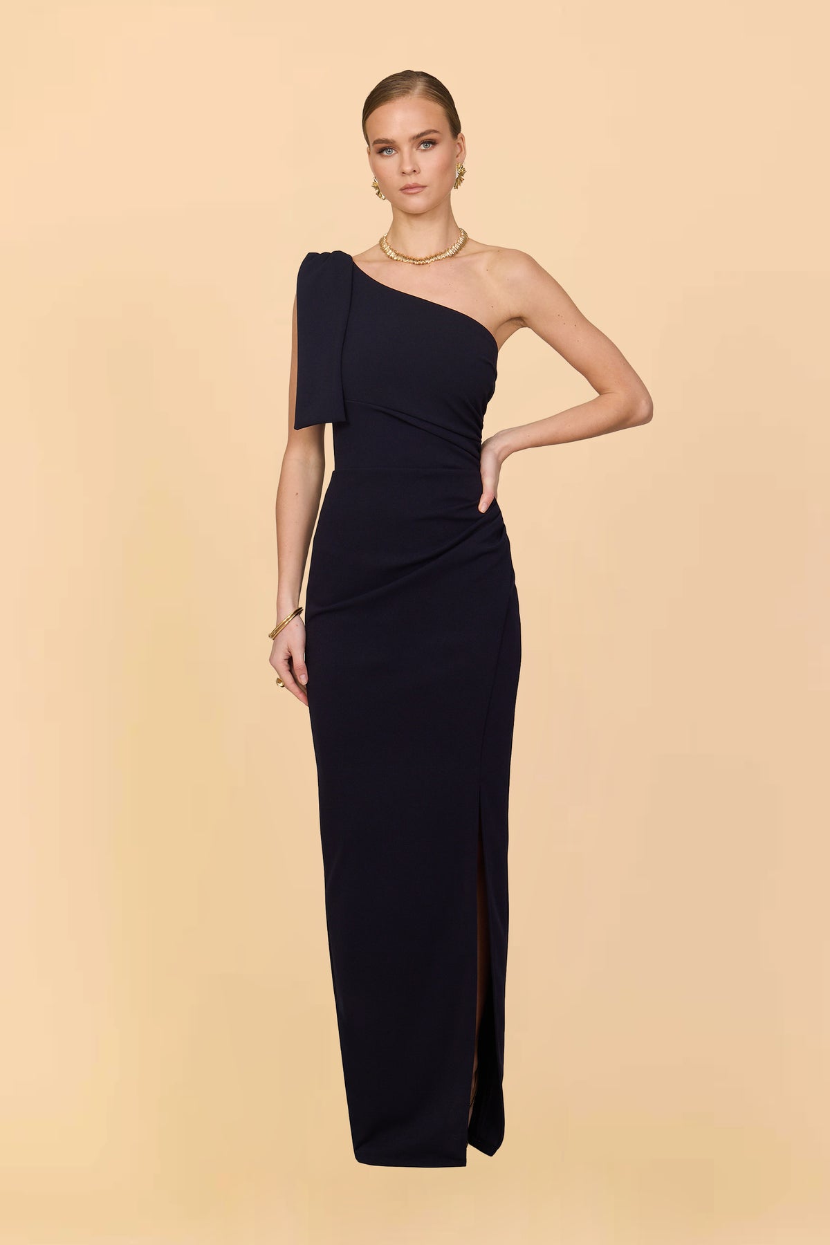 TALIA Navy Maxi Dress