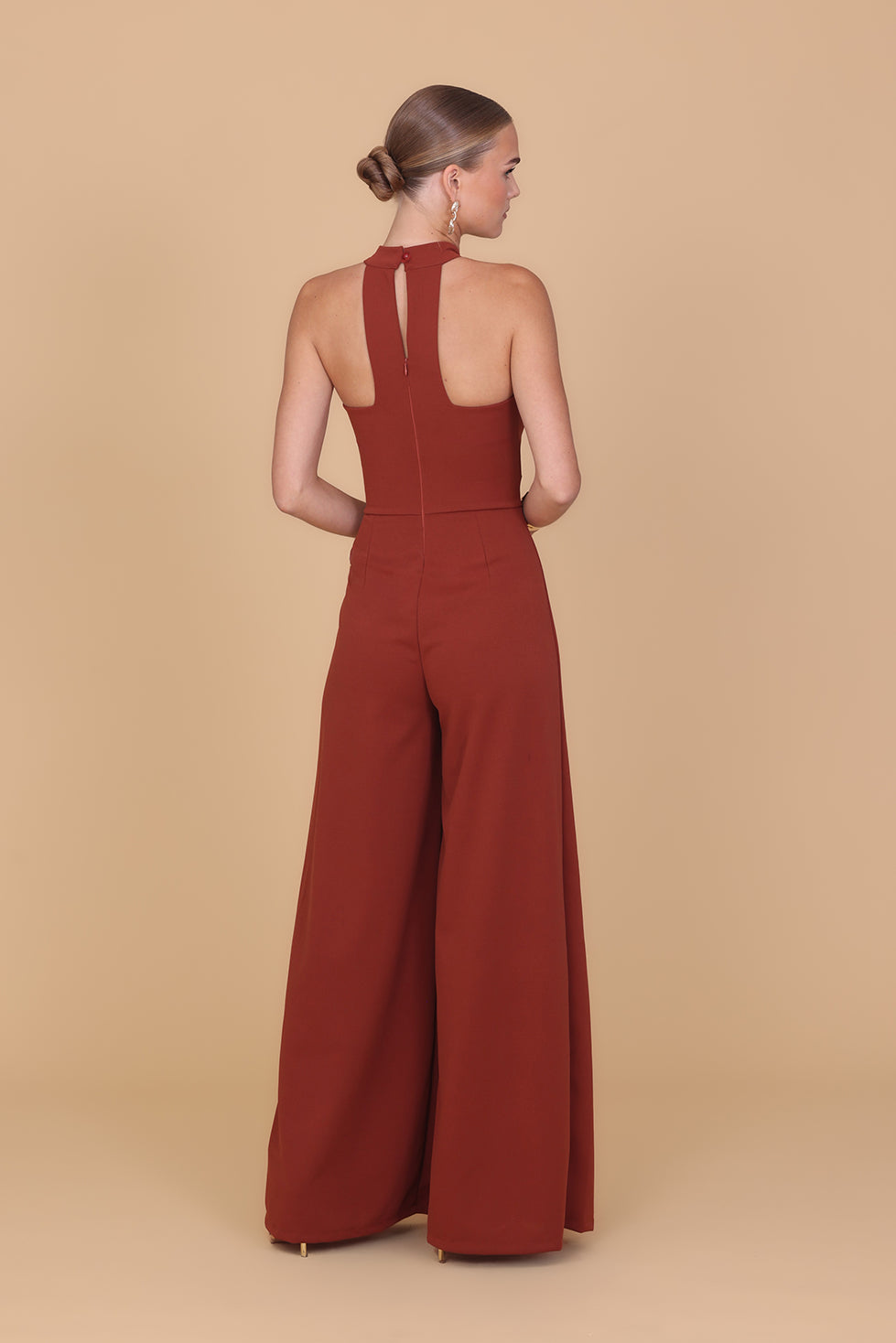 TAMANA Burnt Orange Jumpsuit
