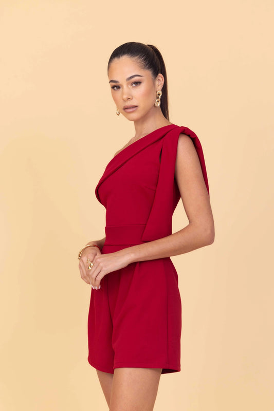 Jon Cherry Red Playsuit