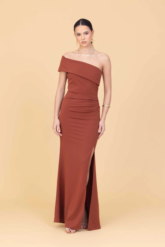 INDIE Burnt Orange Maxi Dress Tall