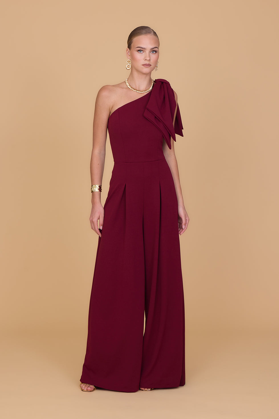 TALIA Wine Jumpsuit