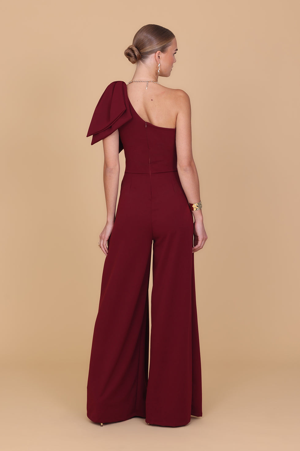 TALIA Wine Jumpsuit