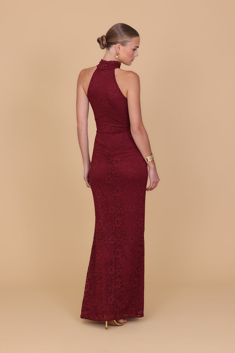 ACIA Wine Maxi Dress