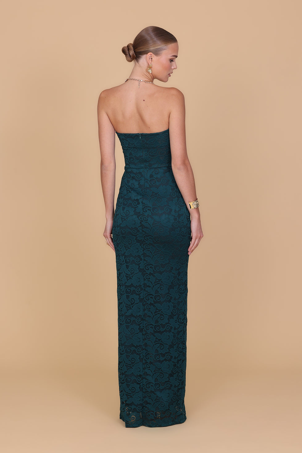 SORAYA Waldgrünes Maxikleid